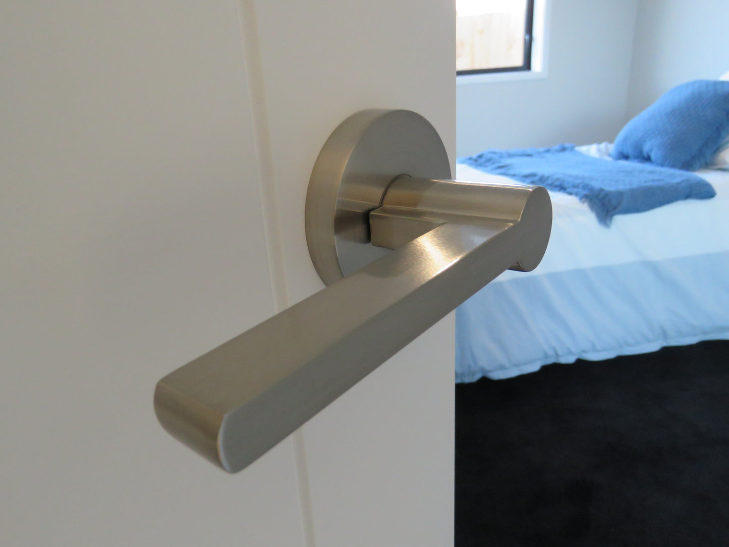 Door Handle Passage - Satin Nickel