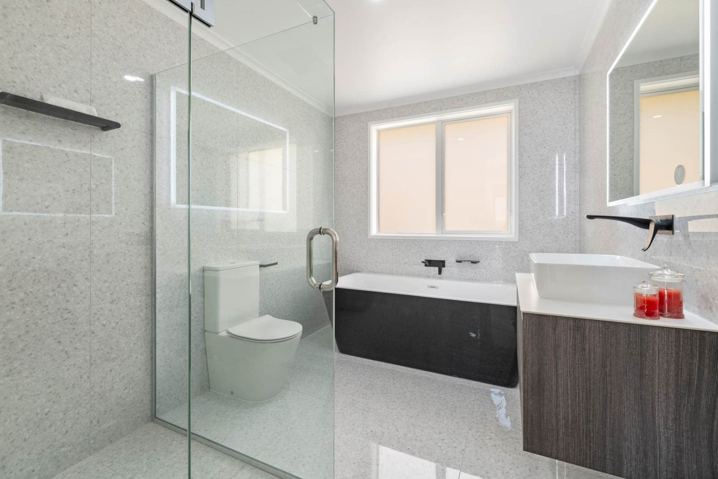 Vanity W900mm with Porcelain Slab and Bowl