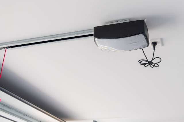 Garage Door Double High, Motor plus Remotes - Stucco - Ebony H2400xW4860mm