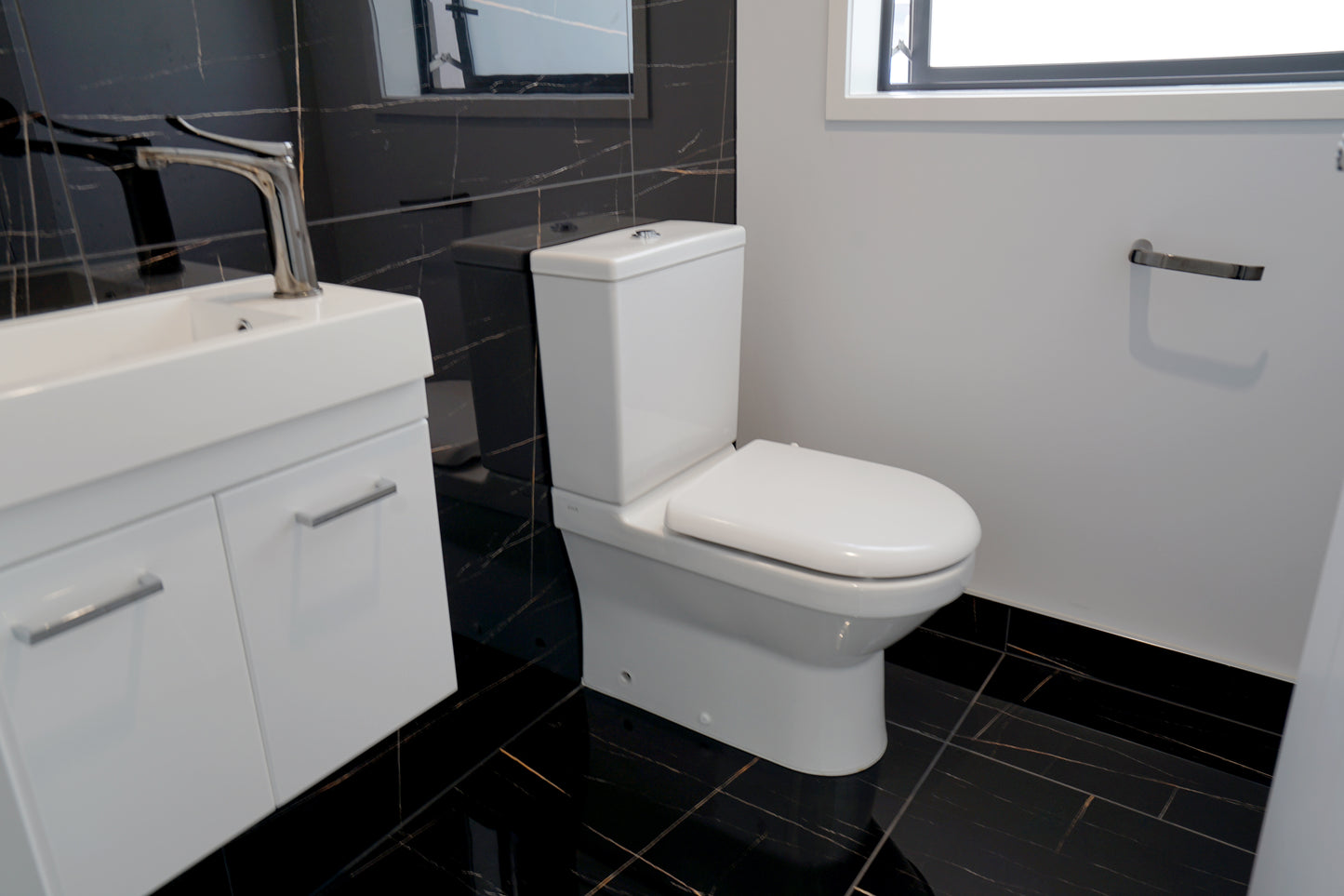 Toilet Roll Holder - Dark Metal