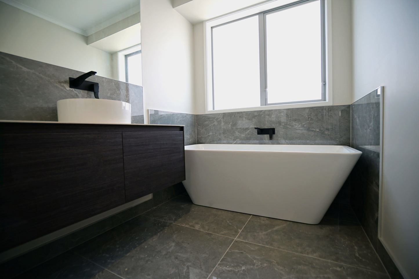 Vanity W1200mm with Porcelain Slab and Bowl