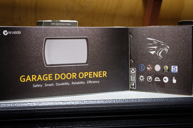Garage Door Double High, Motor plus Remotes - Stucco - Ebony H2400xW4860mm