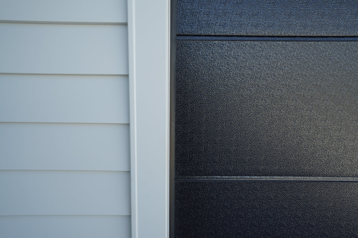 Garage Door Single High, Motor plus Remotes - Stucco - Ebony H2400xW2950mm