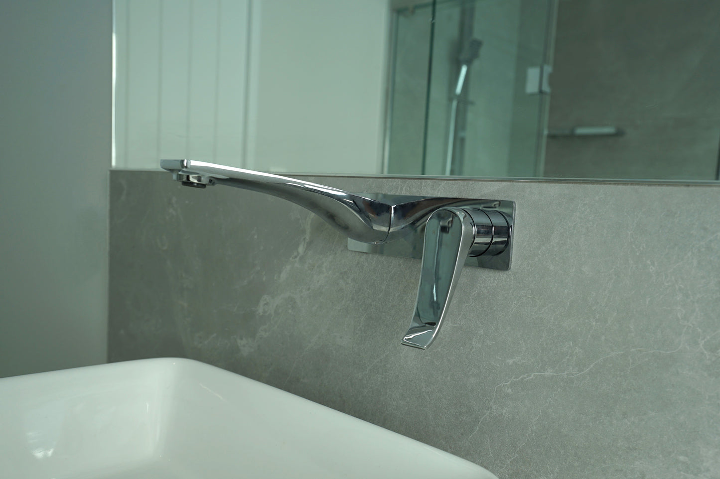 Wall Basin Mixer - Chrome