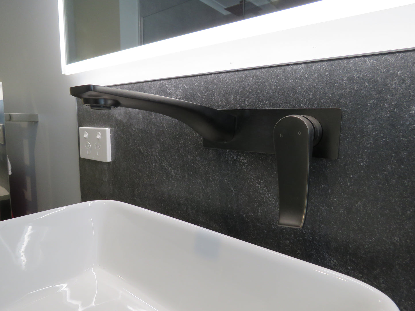 Wall Basin Mixer Gunmetal