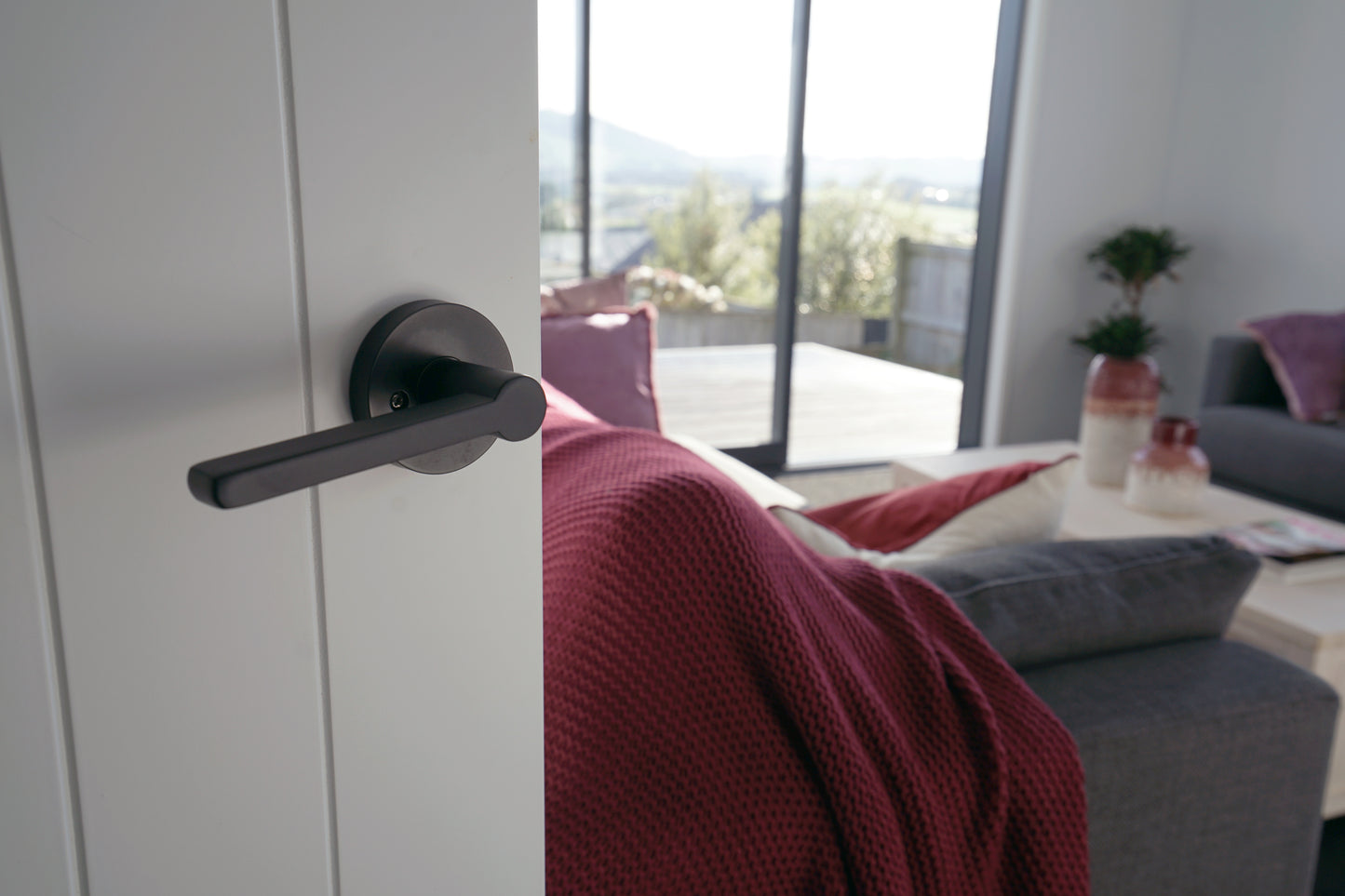 Door Handle Passage - Black