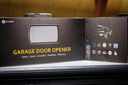 Garage Door Single High, Motor plus Remotes - Stucco - Ebony H2400xW2950mm